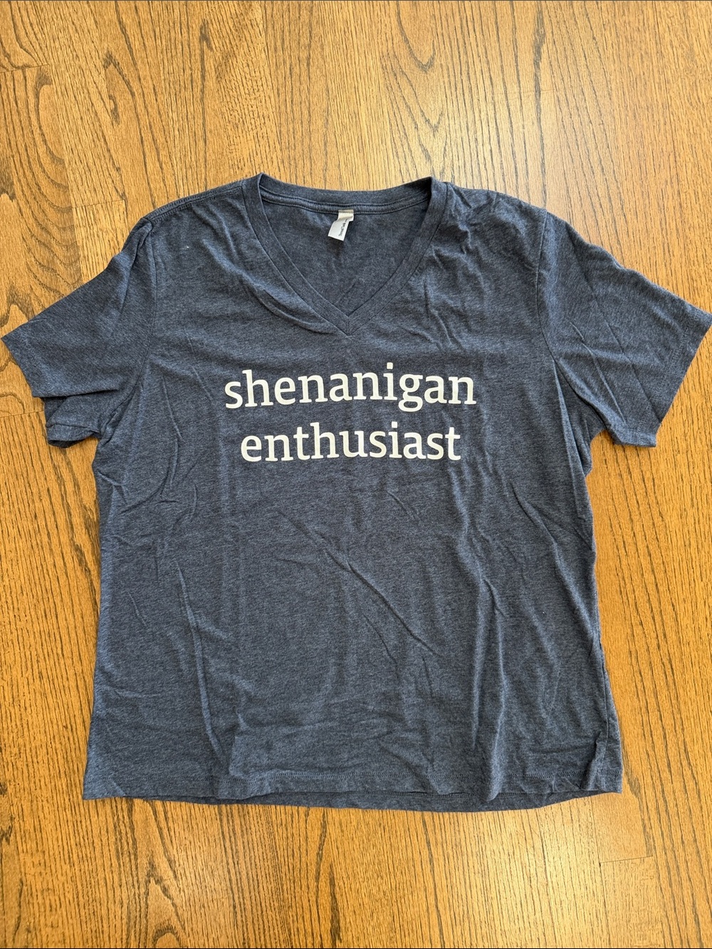 Shenanigan Enthusiast Navy V-Neck Tee